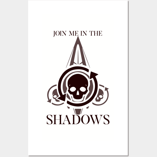 revenant: join me in the shadows Wall Art by katanaballs